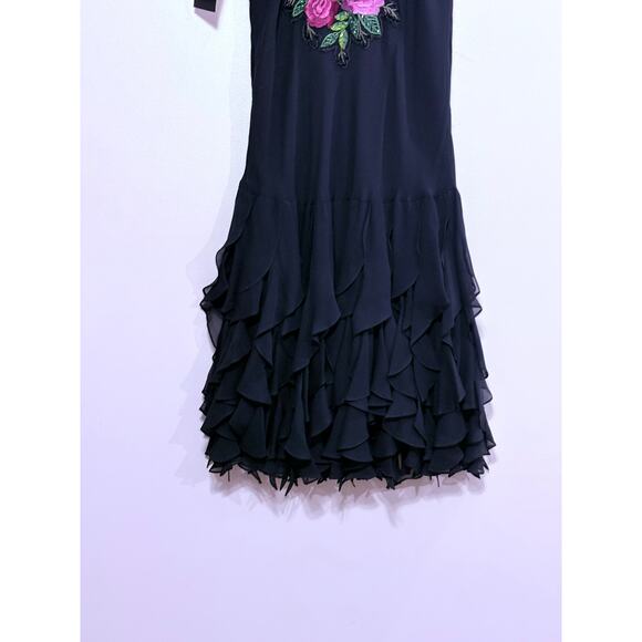 Sue Wong Embellished Mino Dress in Boack Size 10 - Picture 7 of 11